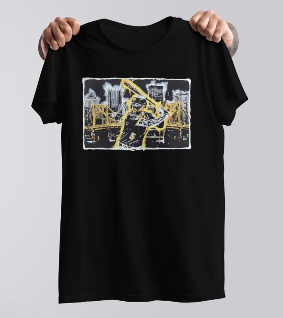 Pittsburgh Pirates It Was All YelLOWE Cityscape Baseball Scene T-Shirt