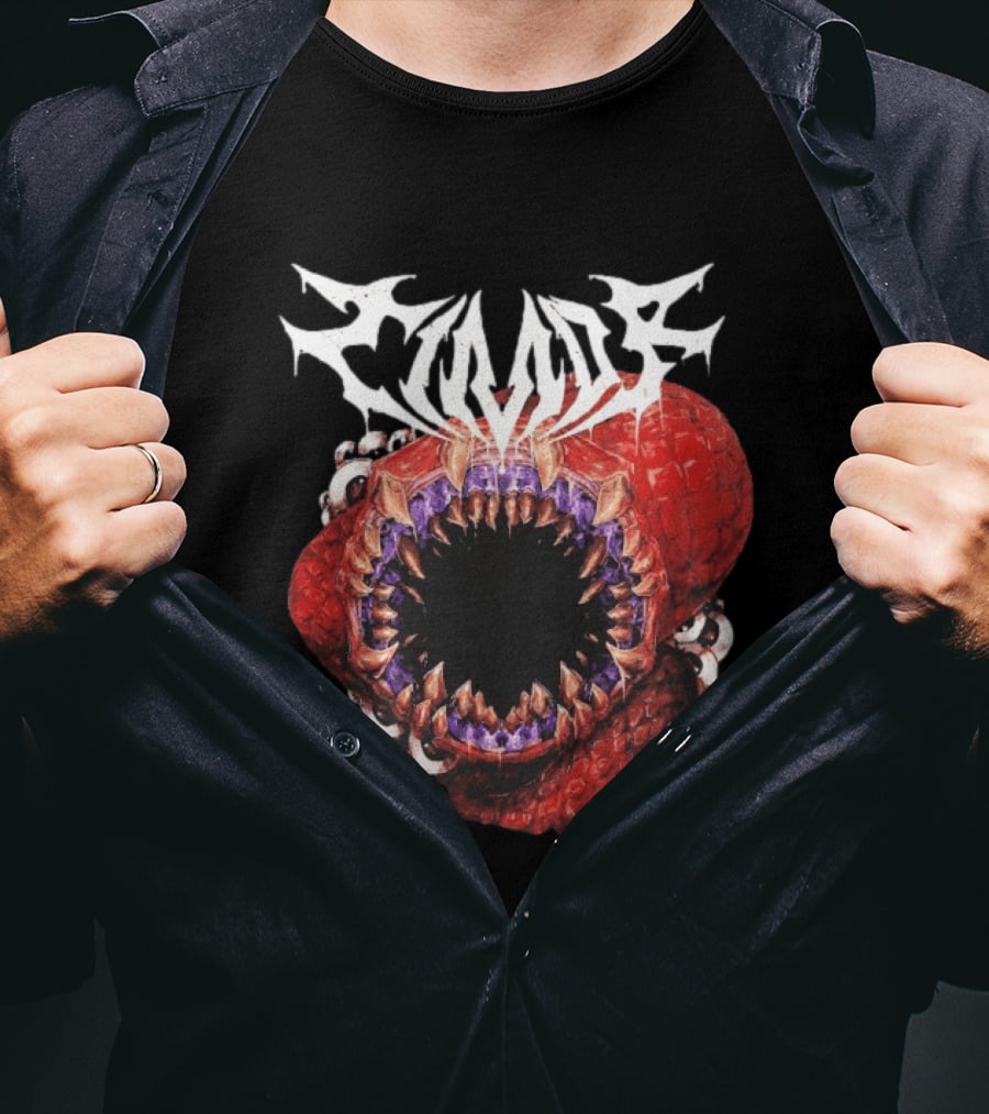 Doggie Timor Monster Crimson Jaws Fantasy T-Shirt