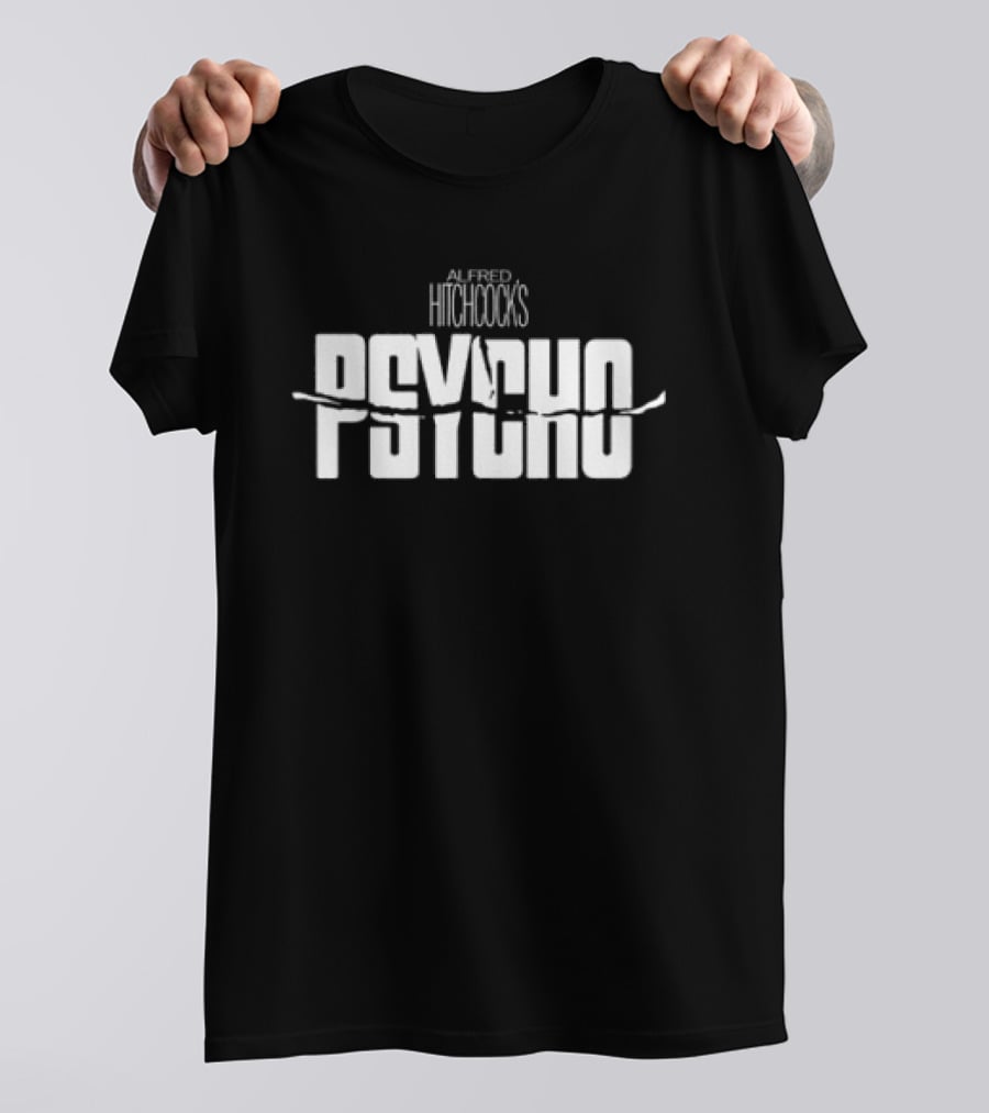 Alfred Hitchcock's Psycho Icy Blackness Classic Cinema Horror T-Shirt
