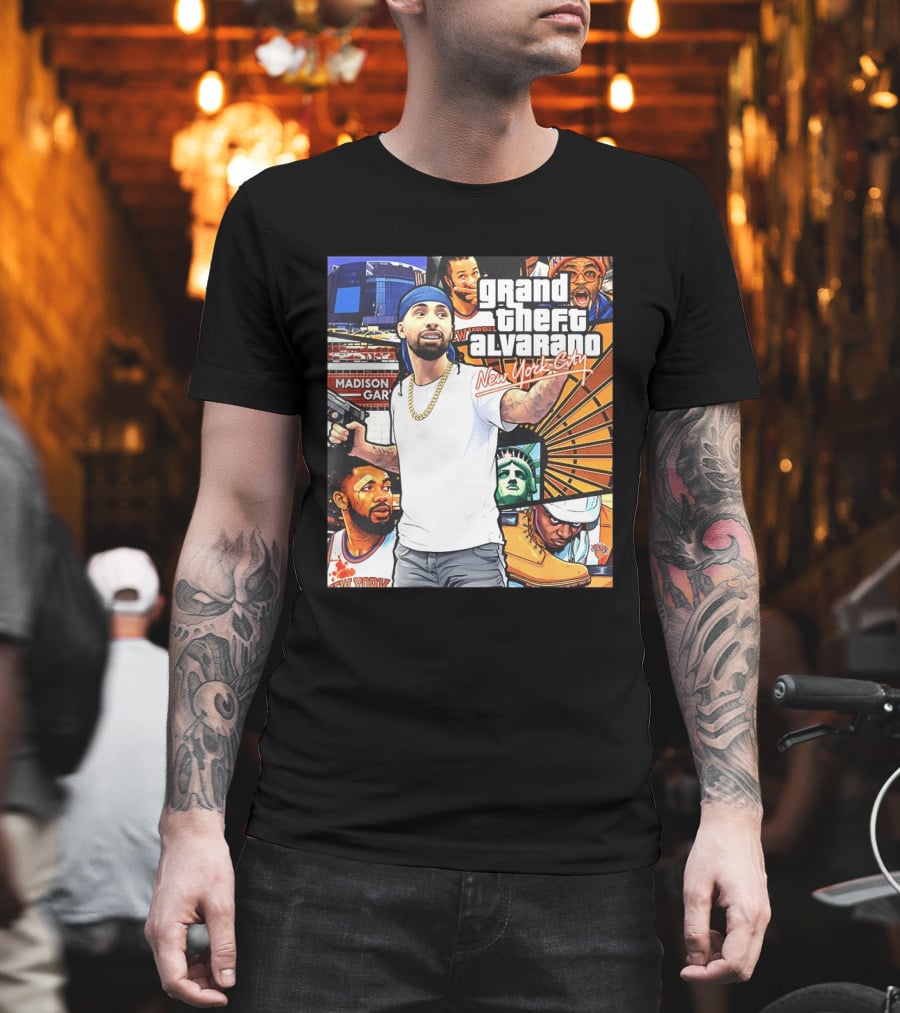 Grand Theft Alvarado New York City Madison Square Garden Knicks Energy T-Shirt