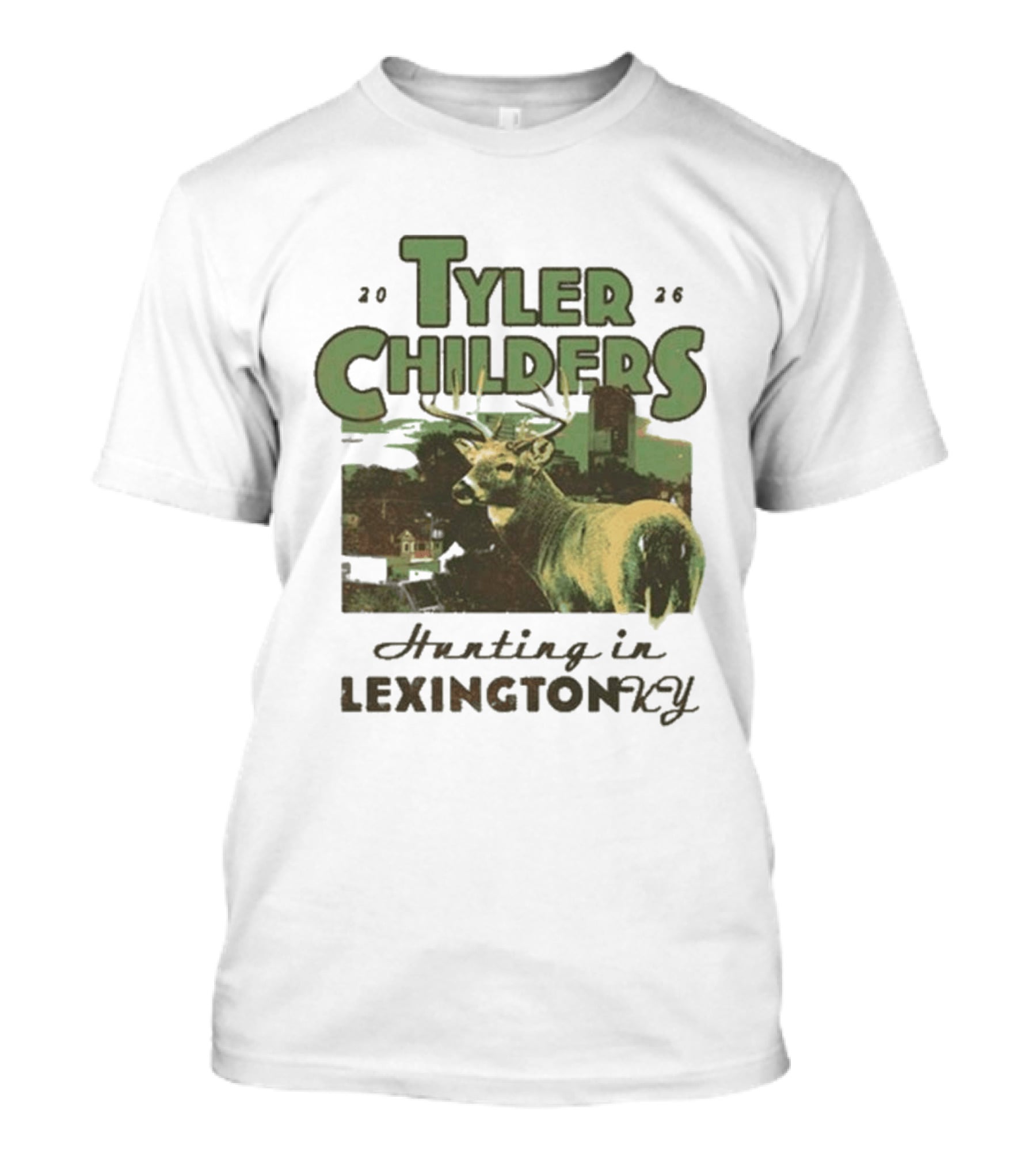 Tyler Childers 2026 Hunting In Lexington KY Deer Landscape T-Shirt