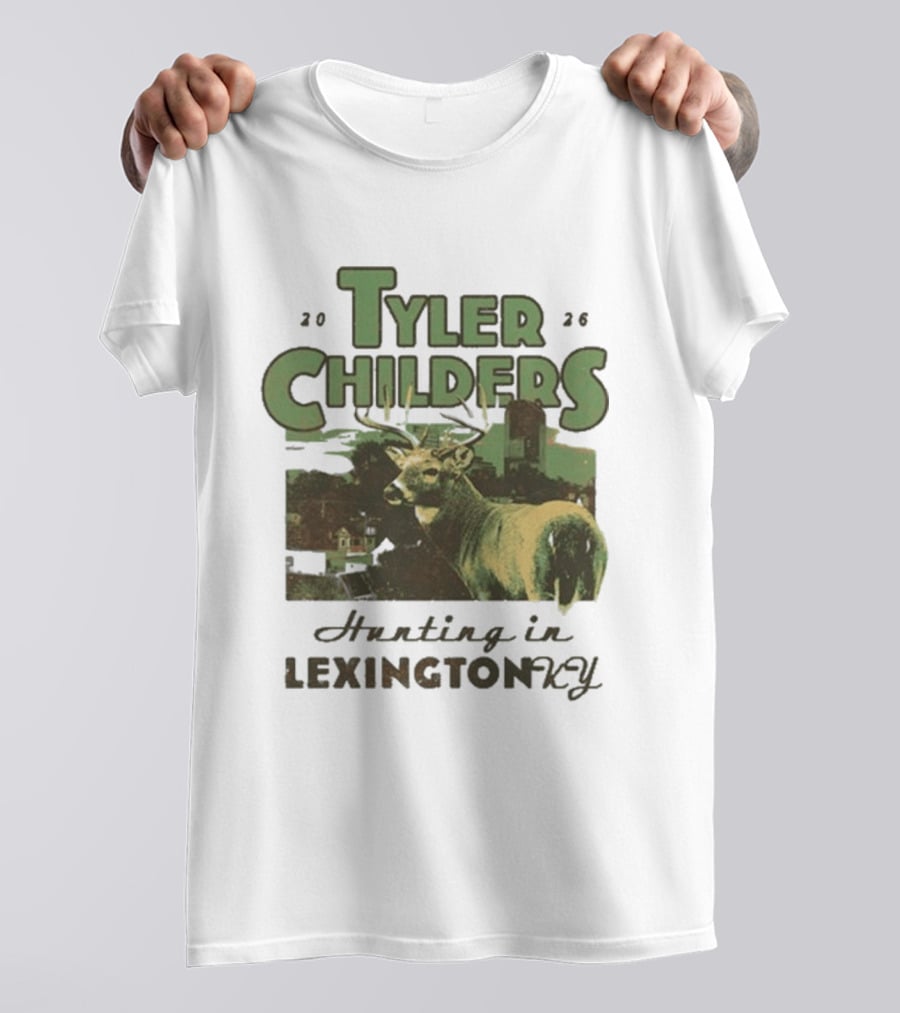 Tyler Childers 2026 Hunting In Lexington KY Deer Landscape T-Shirt