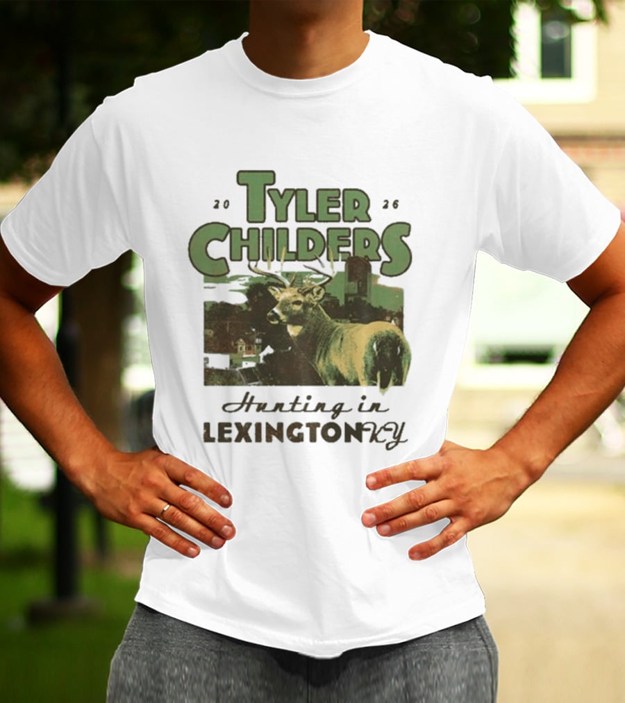 Tyler Childers 2026 Hunting In Lexington KY Deer Landscape T-Shirt