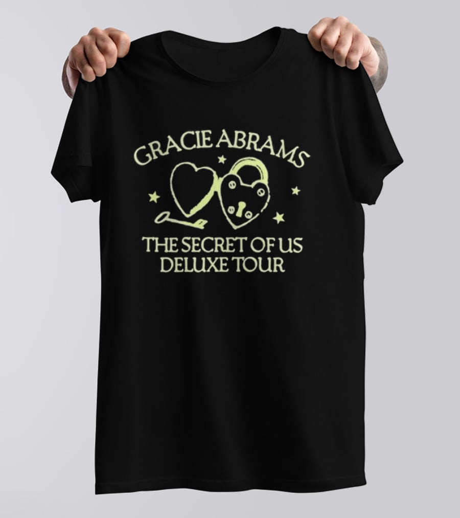 Gracie Abrams The Secret Of Us Deluxe Tour Hearts And Stars T-Shirt