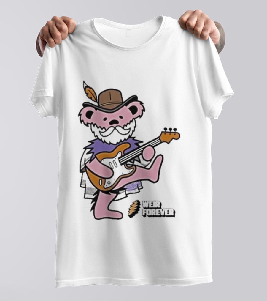 Weir Forever Purple Bear Playing Guitar Weir Tour 2026 T-Shirt