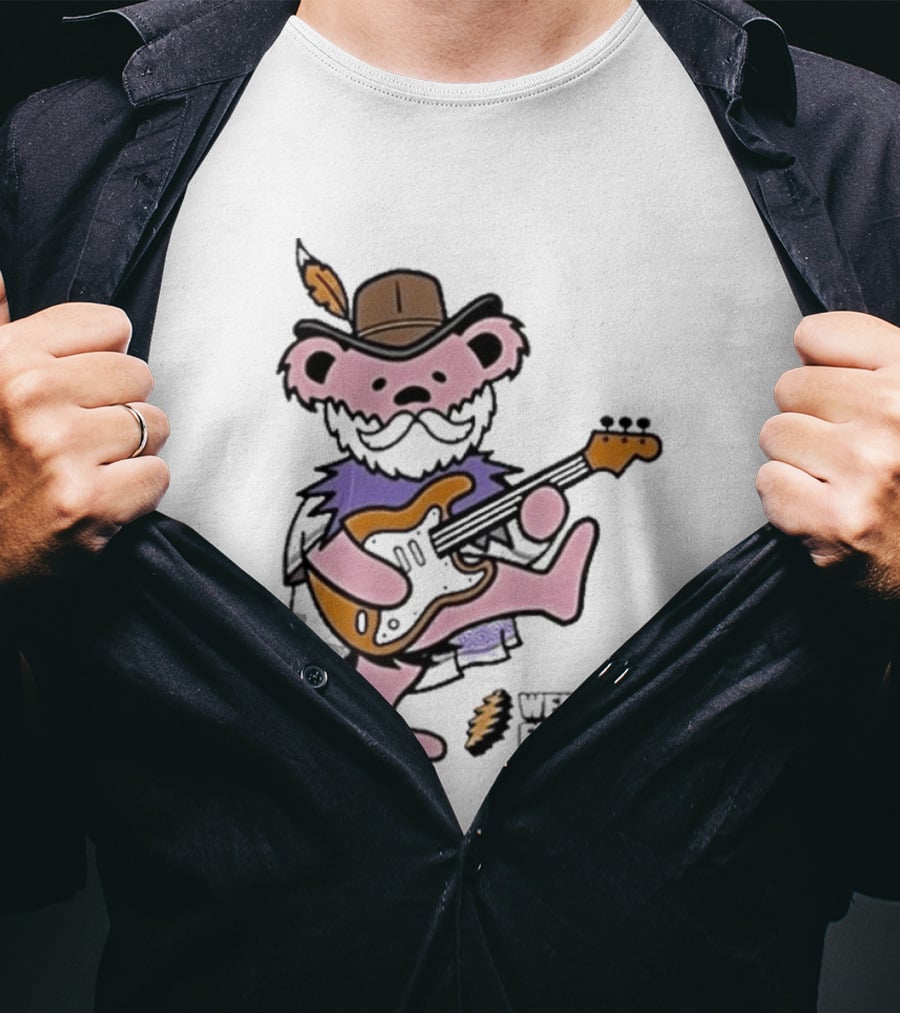 Weir Forever Purple Bear Playing Guitar Weir Tour 2026 T-Shirt