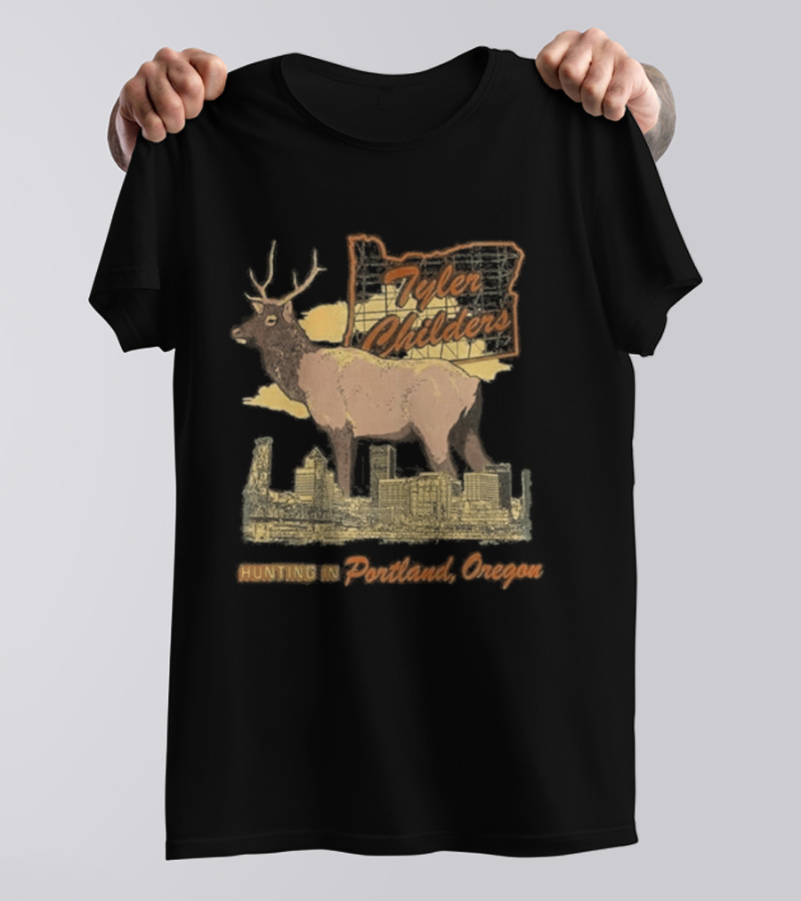 Tyler Childers Portland Oregon Hunting Deer T-Shirt