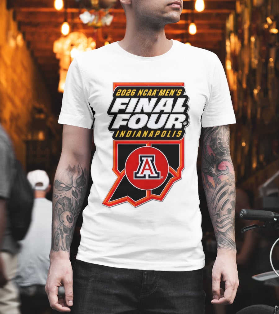 Arizona Wildcats NCAA Men's Final Four 2026 Indianapolis T-Shirt