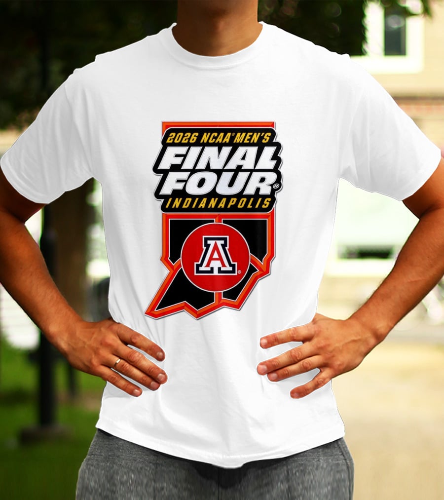 Arizona Wildcats NCAA Men's Final Four 2026 Indianapolis T-Shirt
