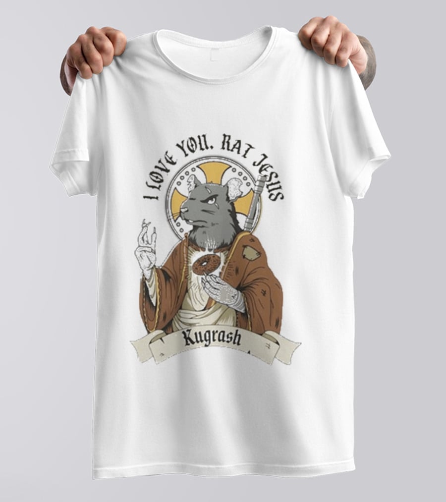 I Love You Rat Jesus Kutgraph T-Shirt