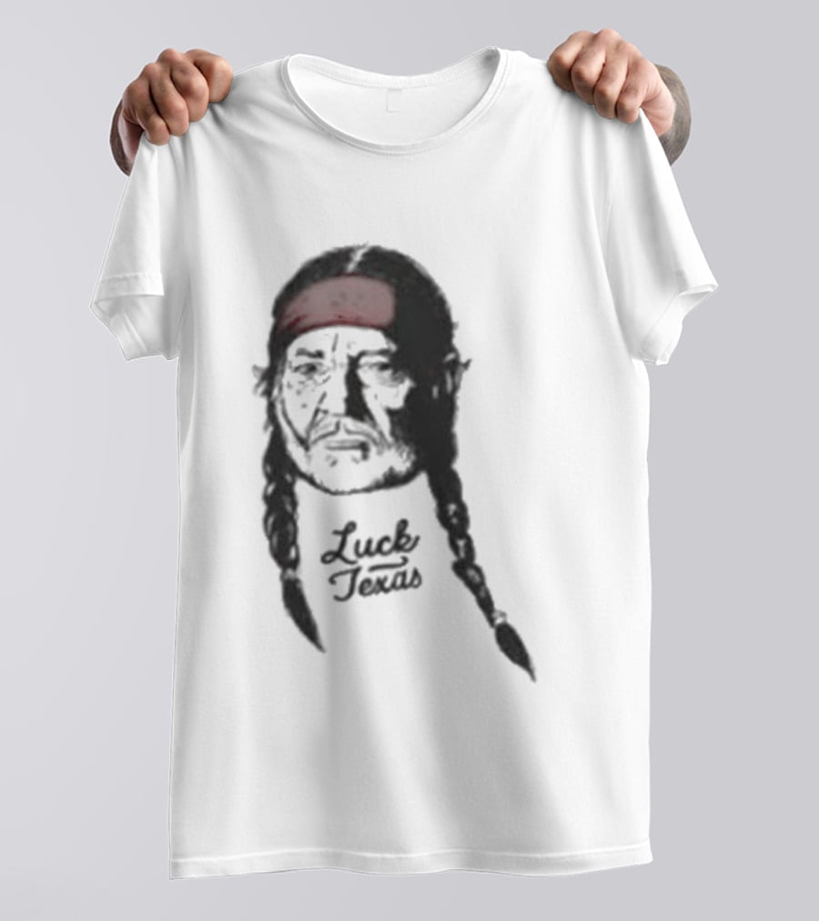 Jungmaven X Luck Reunion Willie Nelson Red Bandana Braids T-Shirt