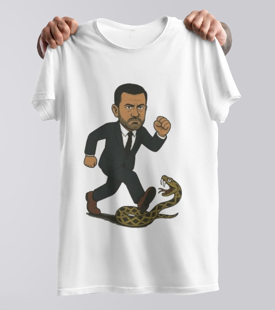Keep On Treadin' Jimmy Kimmel Snake Suit Punch T-Shirt
