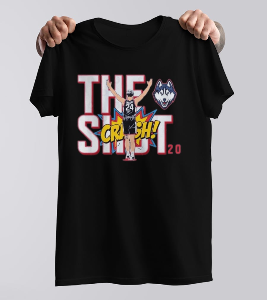 Uconn Huskies Braylon Mullins The Shot Crash 24 Basketball 20 T-Shirt