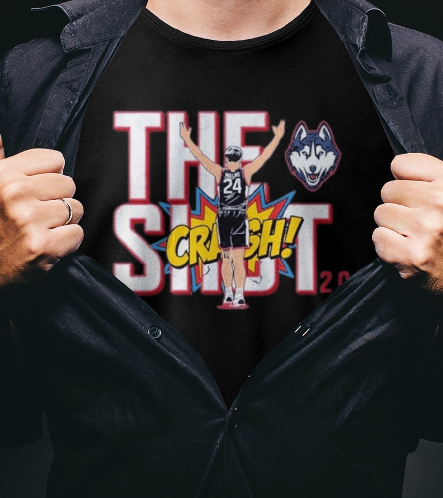 Uconn Huskies Braylon Mullins The Shot Crash 24 Basketball 20 T-Shirt