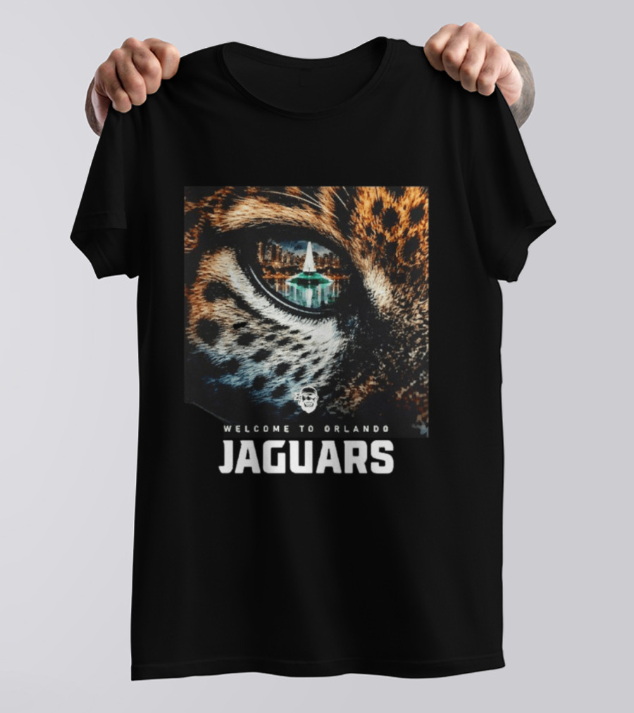 Welcome To Orlando Jaguars Eye Cityscape T-Shirt