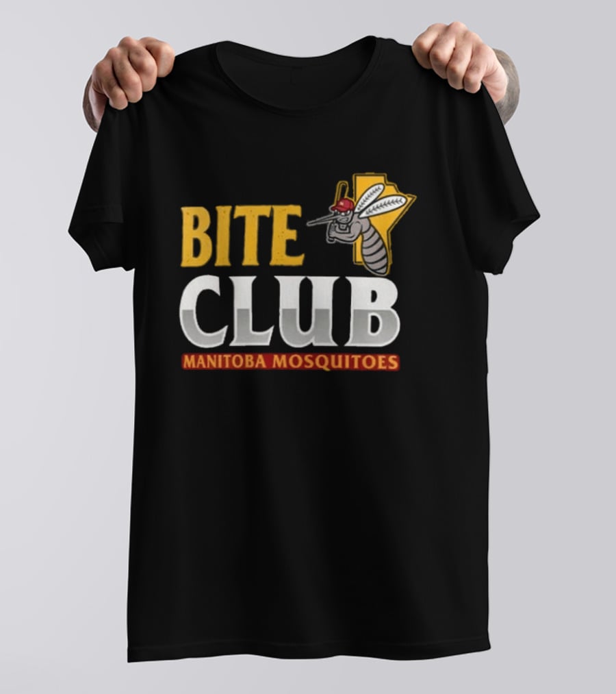 Bite Club Winnipeg Goldeyes Manitoba Mosquitoes 2026 T-Shirt