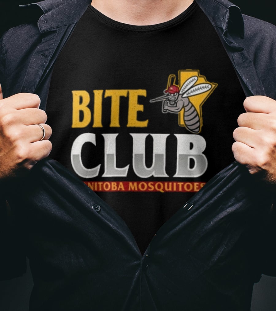 Bite Club Winnipeg Goldeyes Manitoba Mosquitoes 2026 T-Shirt