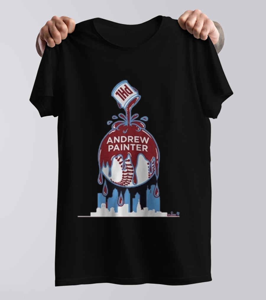 Andrew Painter Philadelphia Baseball Paint The Town T-Shirt