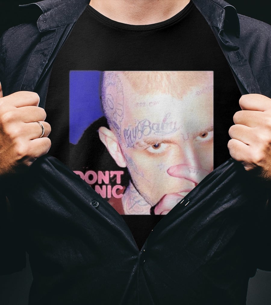 Lil Peep Don't Panic Single Cover Tattoo T-Shirt