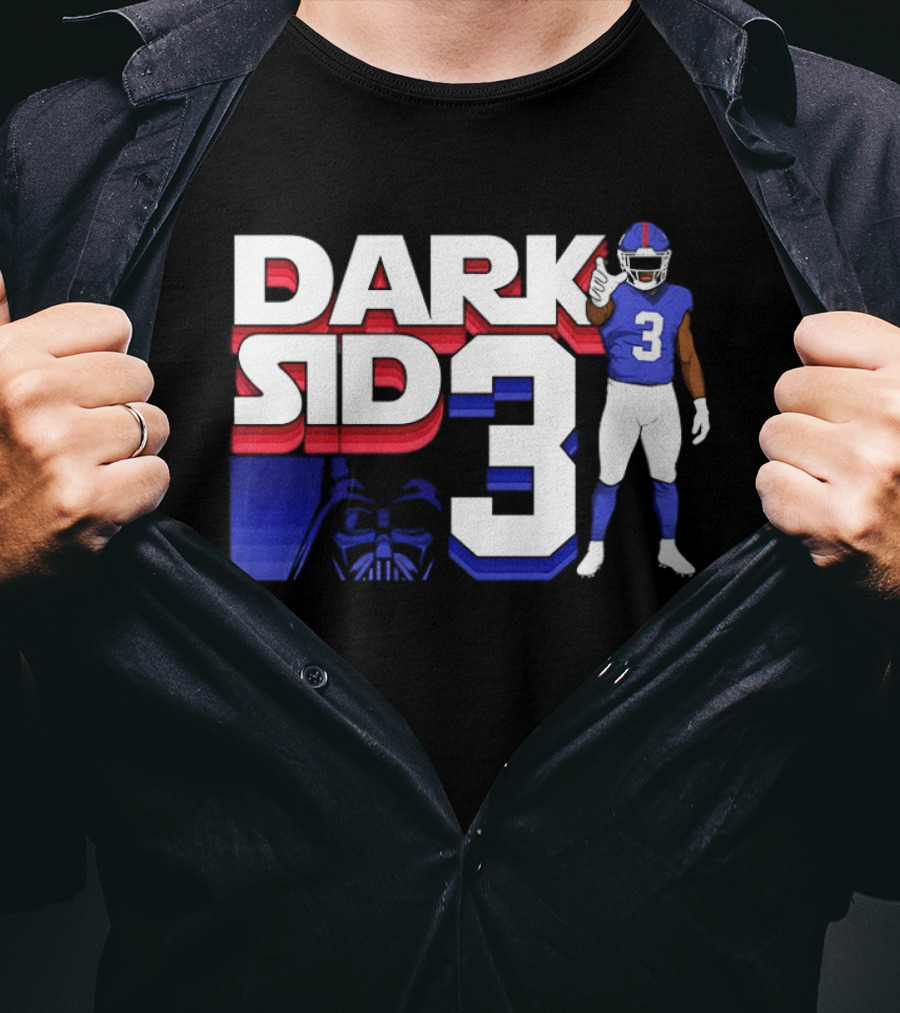 Dark Sid3 New York Giants Football Darth Vader T-Shirt