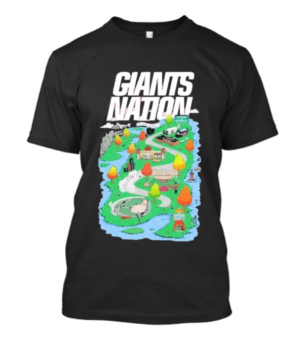 New York Giants Nation Roadmap Scenic Tour T-Shirt