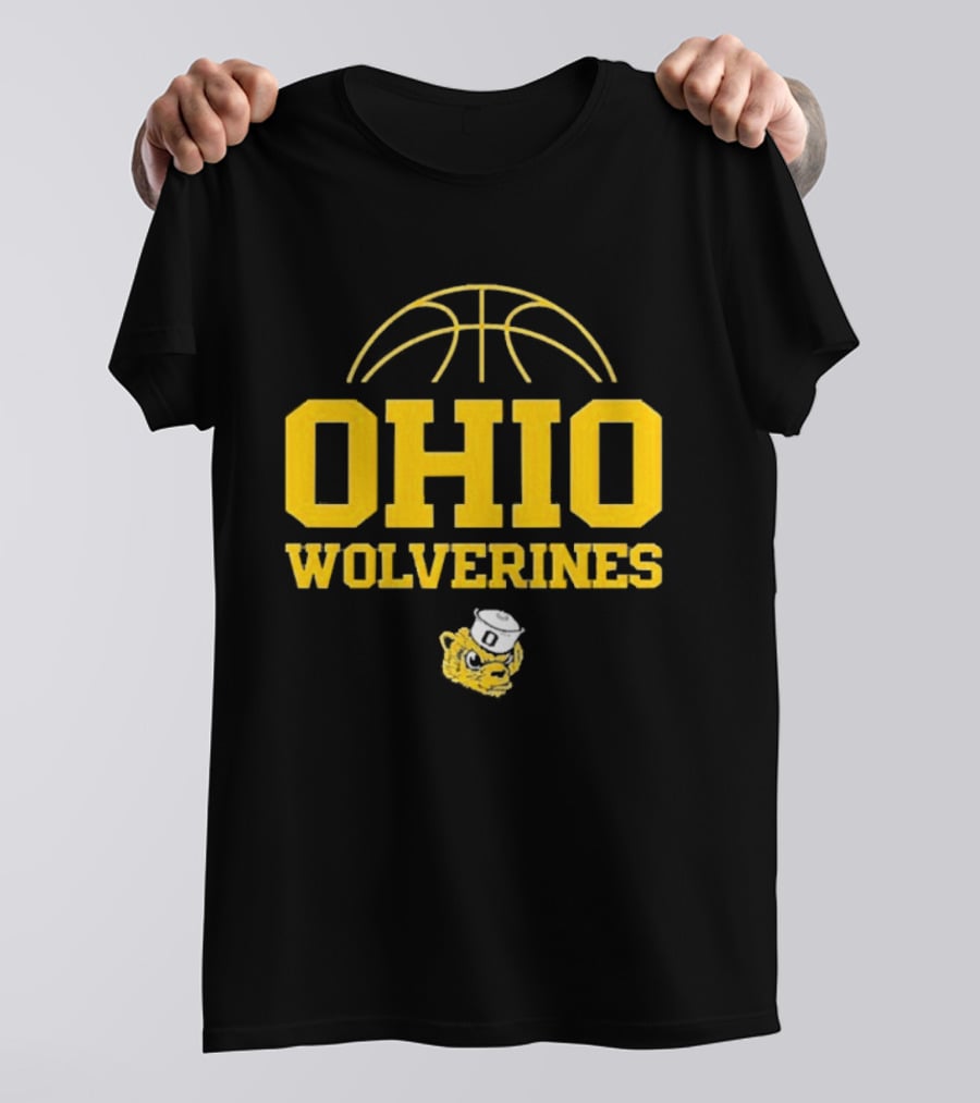 Ohio Wolverines Basketball Yellow T-Shirt