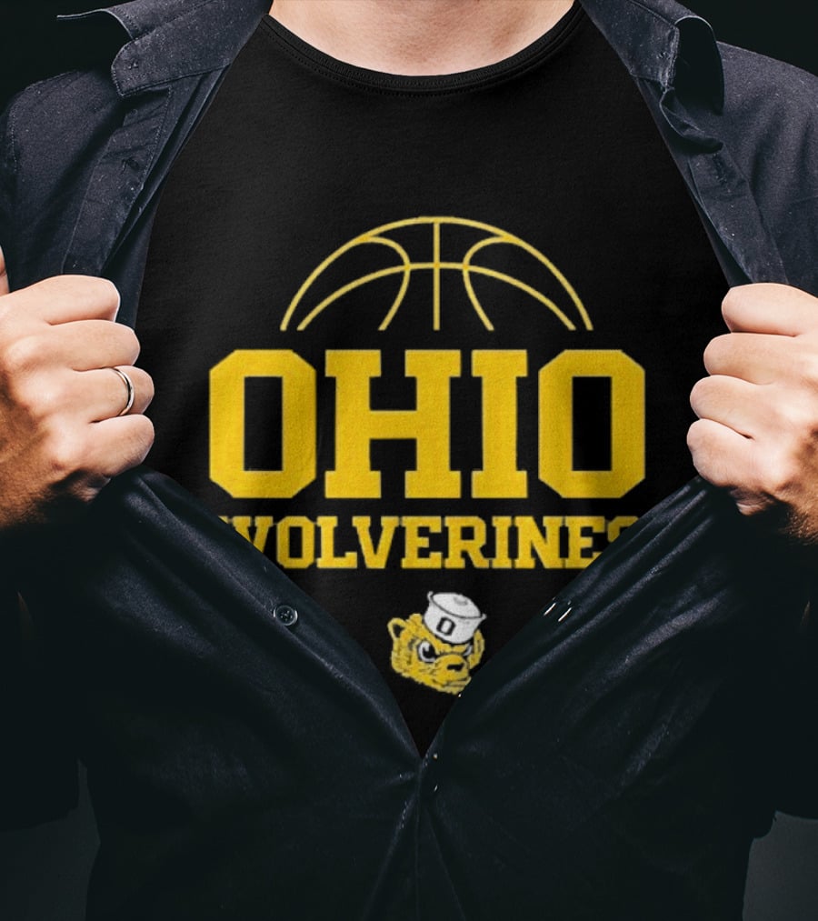 Ohio Wolverines Basketball Yellow T-Shirt