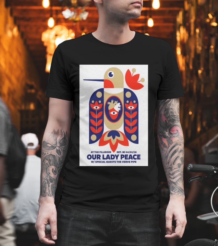 Our Lady Peace At The Fillmore Detroit April 2 2026 With Special Guests The Verve Pipe T-Shirt