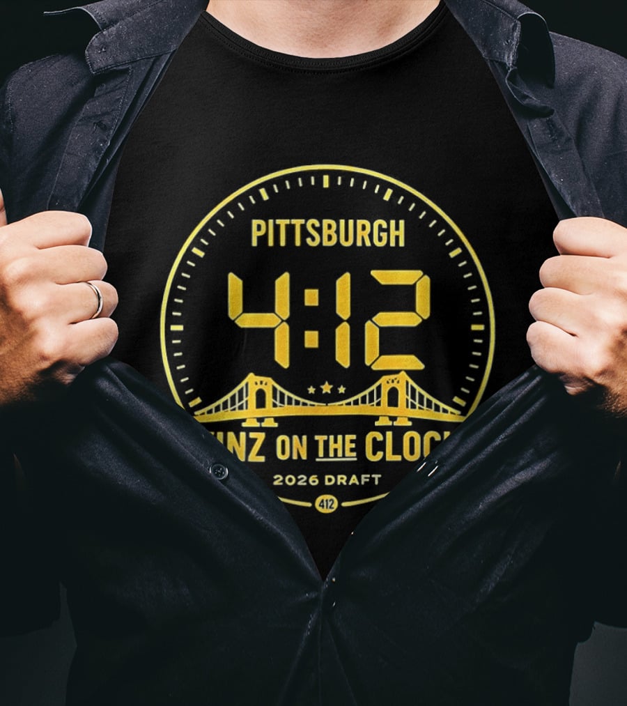 Pittsburgh 4:12 Yinz On The 2026 Draft T-Shirt