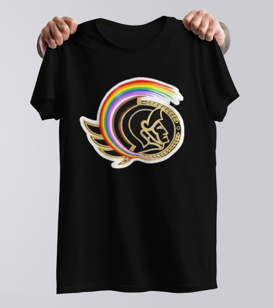 Rachel Reid Ottawa Senators Pride Night Rainbow T-Shirt