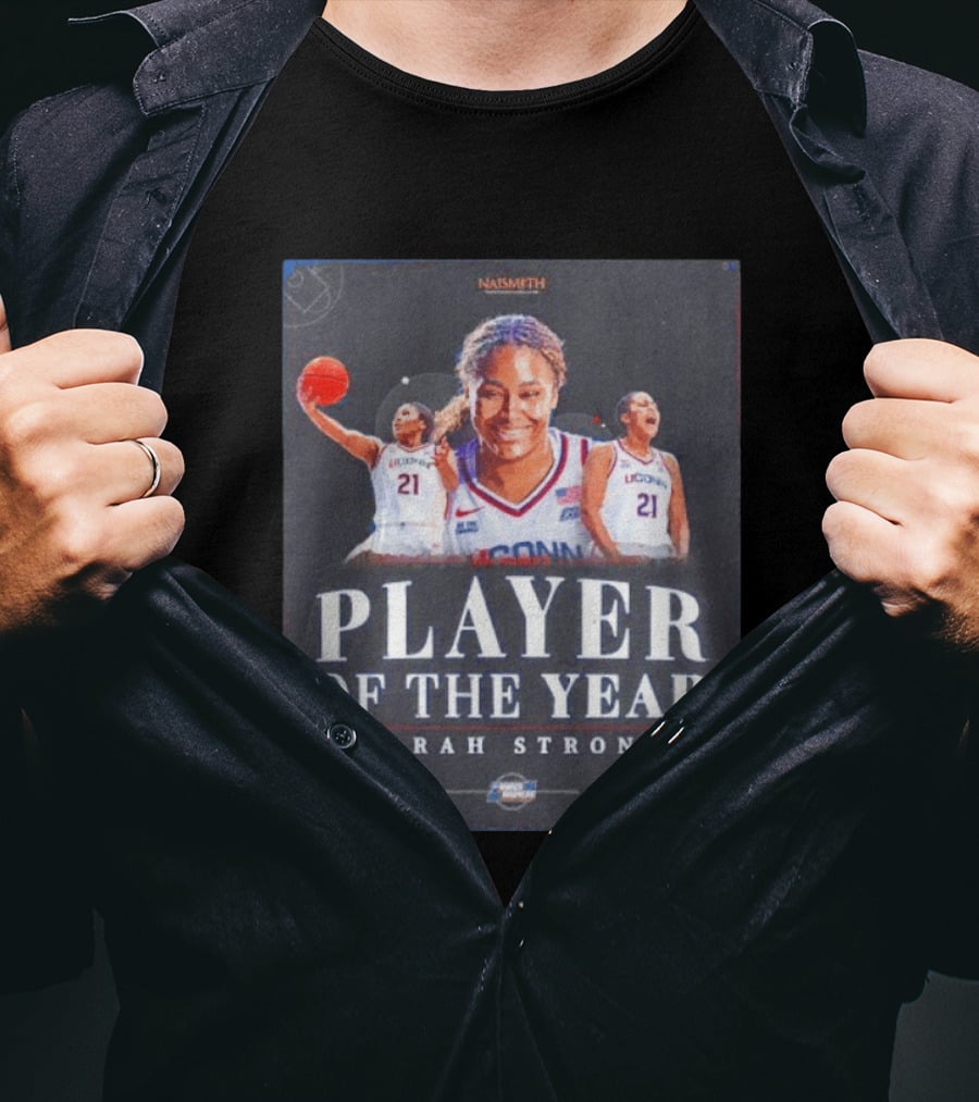Naismith Player Of The Year Sarah Strong UConn Huskies March Madness 2026 T-Shirt