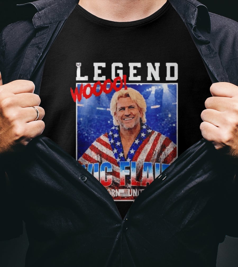 Legend Woooo Vic Flair Born United T-Shirt