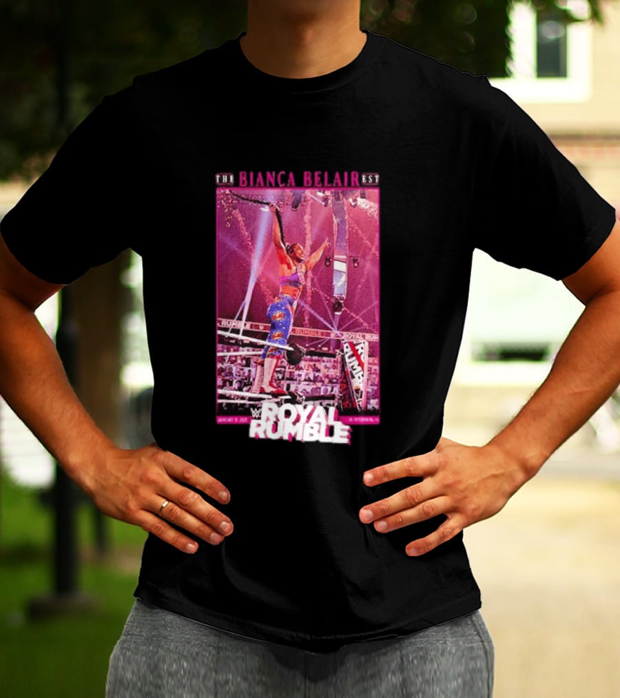 The EST WWE Bianca Belair Royal Rumble January 31 2021 St Petersburg Florida T-Shirt