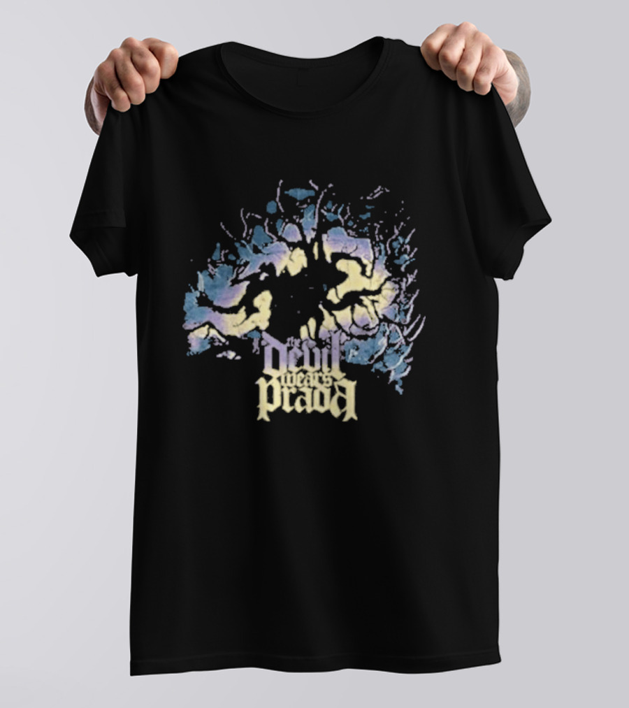 The Devil Wears Prada Roots Above Neon Tree Burst T-Shirt