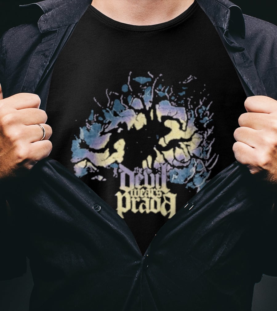 The Devil Wears Prada Roots Above Neon Tree Burst T-Shirt