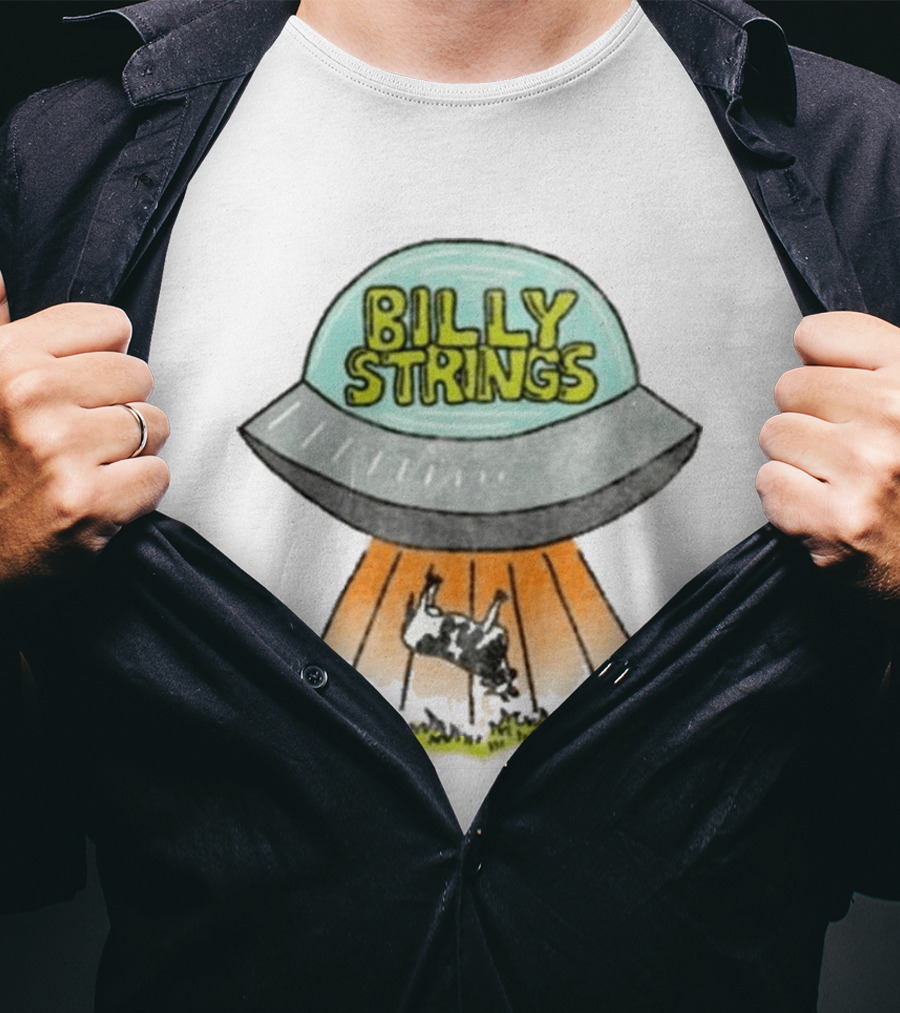 Billy Strings UFO Cow Abduction Tour Dates T-Shirt