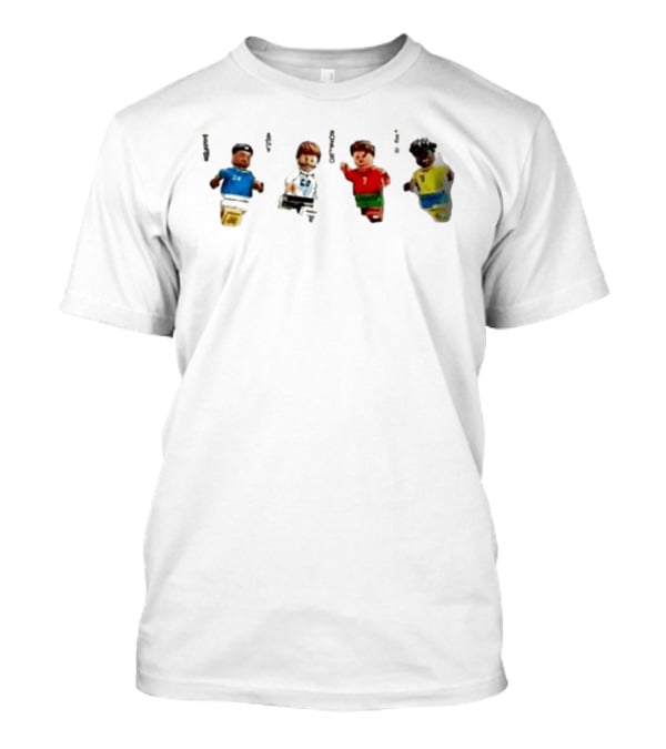 LEGO Football Legends FIFA World Cup 2026 Messi Ronaldo Mbappé Vinicius Junior Mini Figures T-Shirt