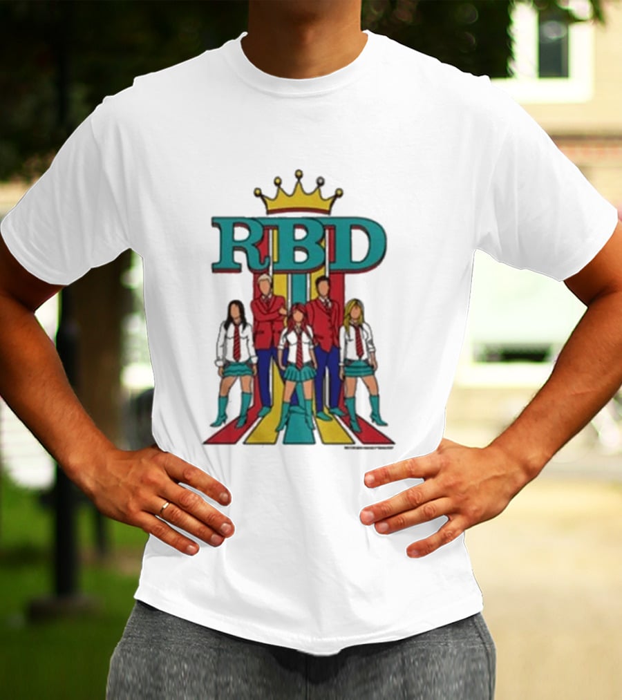 RBD Logo With Crown And Colorful Band Members T-Shirt