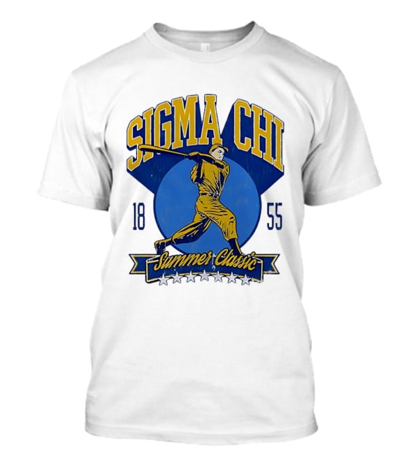 Sigma Chi Baseball Player Summer Classic 1855 T-Shirt