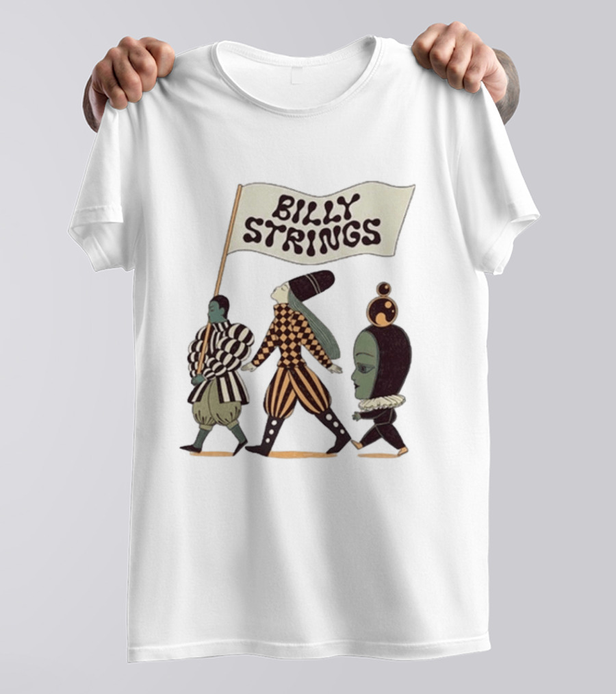 Billy Strings Spring Tour 2026 Parade Marching Characters With Dates T-Shirt