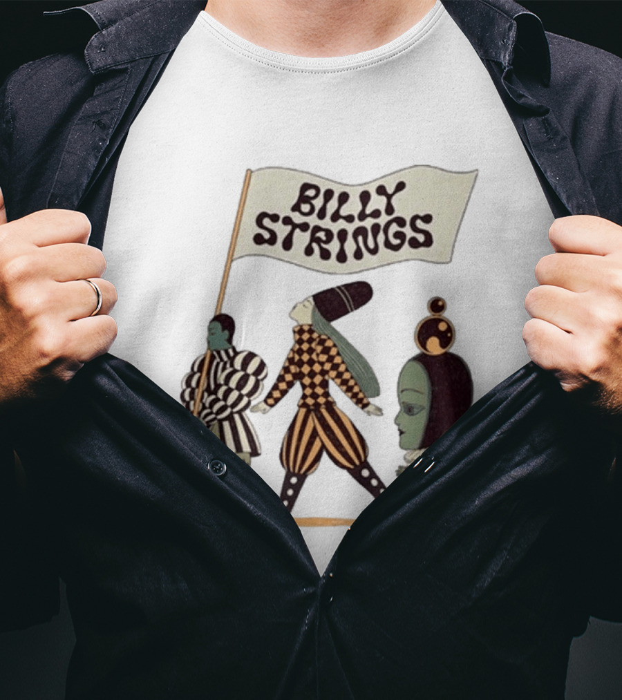 Billy Strings Spring Tour 2026 Parade Marching Characters With Dates T-Shirt