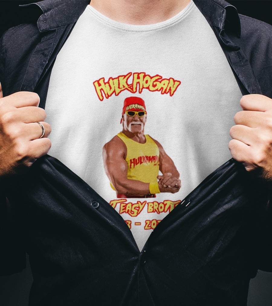 Hulk Hogan Rest Easy Brother 1953 2025 T-Shirt