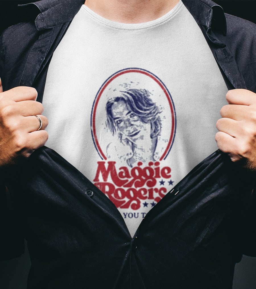 Maggie Rogers Wants You To Vote Portrait Stars T-Shirt