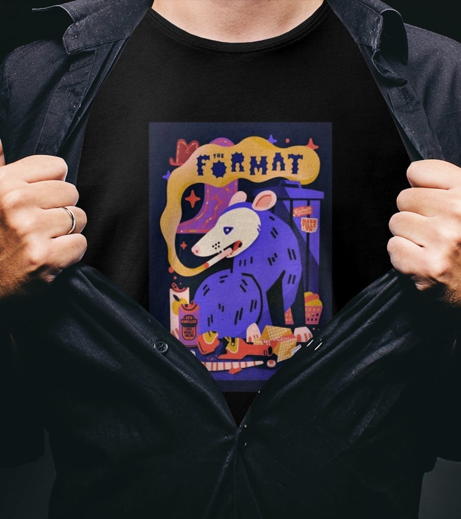 The Format Ryman Auditorium Nashville TN April 3 2026 Art With Possum And Stars T-Shirt