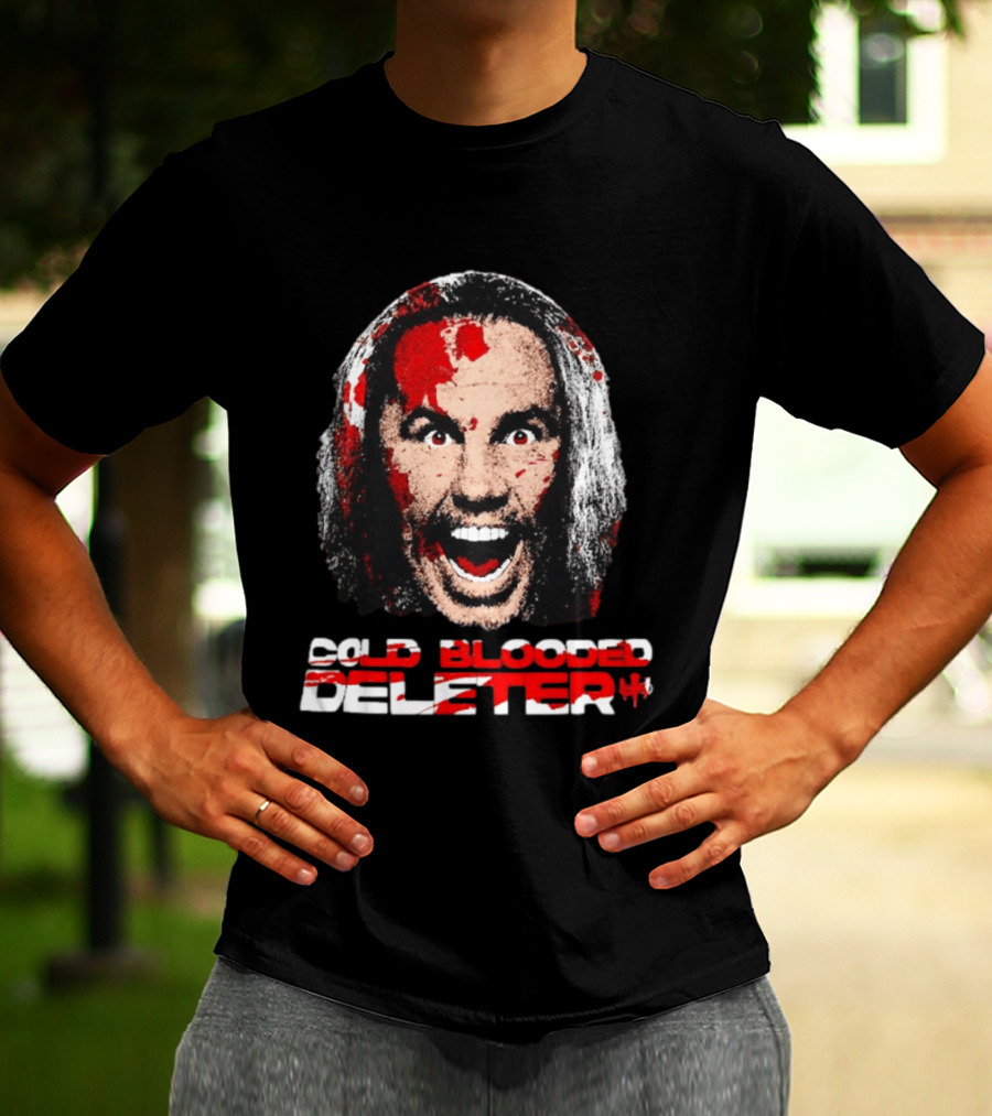 TNA Wrestling Matt Hardy Cold Blooded Deleter Face Paint T-Shirt