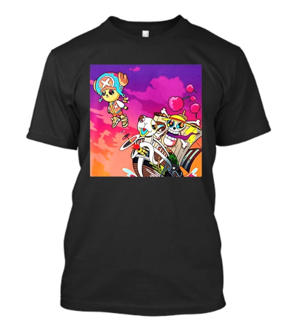 Tony Tony Chopper One Piece Anime Meets Kanye Graduation Style Fusion T-Shirt