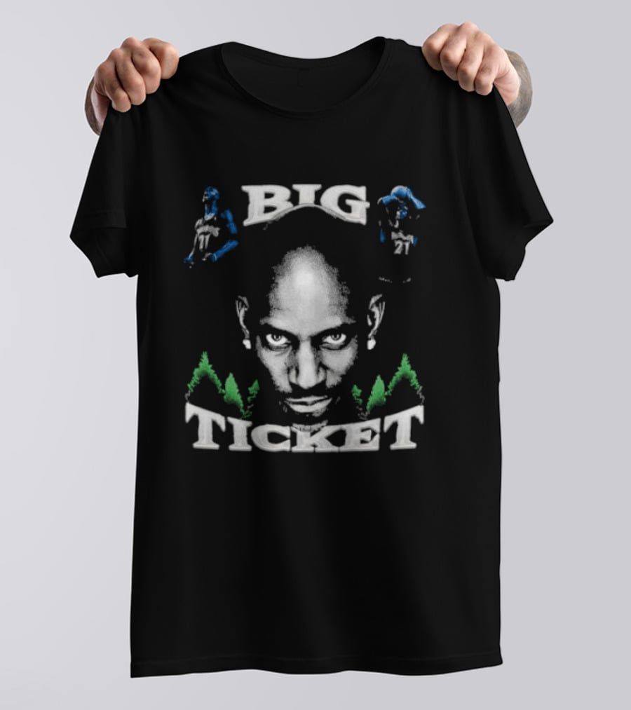Big Ticket Kevin Garnett Minnesota Timberwolves Legend T-Shirt