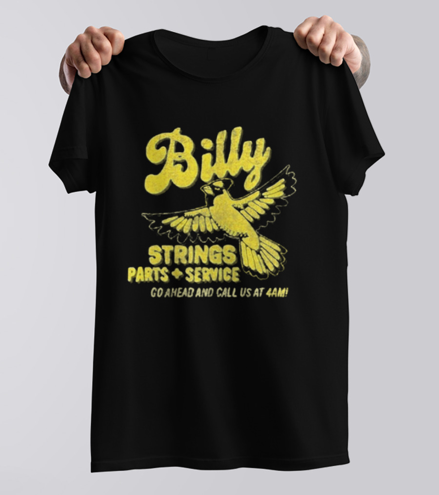 Billy Strings Parts And Service Band Garage Serviced And Call Us At 4201 T-Shirt