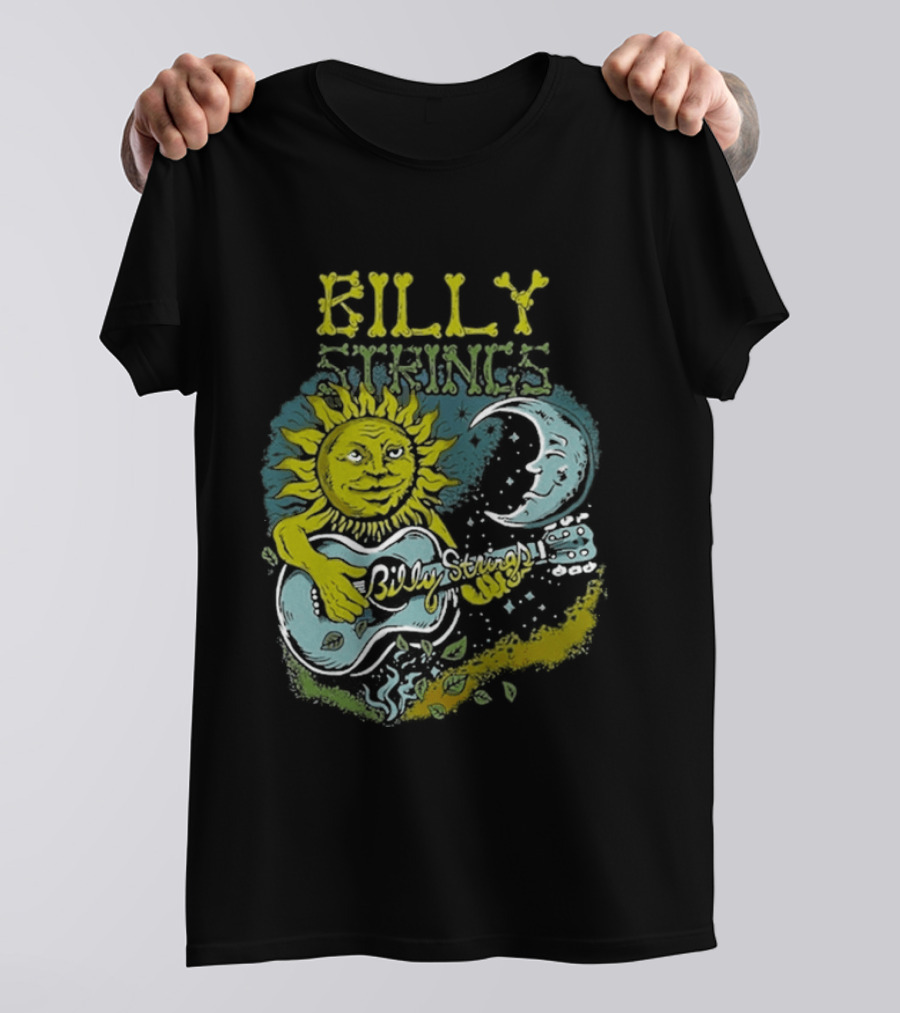 Billy Strings Sun And Moon Guitar T-Shirt