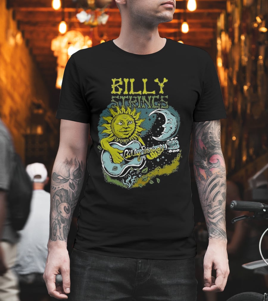 Billy Strings Sun And Moon Guitar T-Shirt